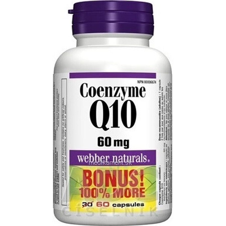 WEBBER NATURALS Coenzima Q10 60 mg 1×60 cps, integratore alimentare