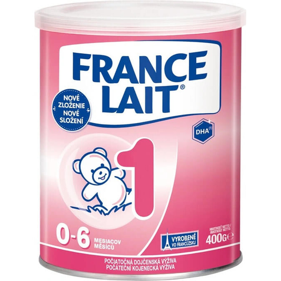 France Lait 1 zuigelingenvoeding 0-6 maanden 1×400 g, melkvoeding, vanaf de geboorte