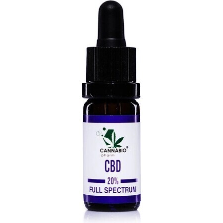 CANNABIOpharm CBD 20% FULL SPECTRUM 1×10 ml, ulei CBD