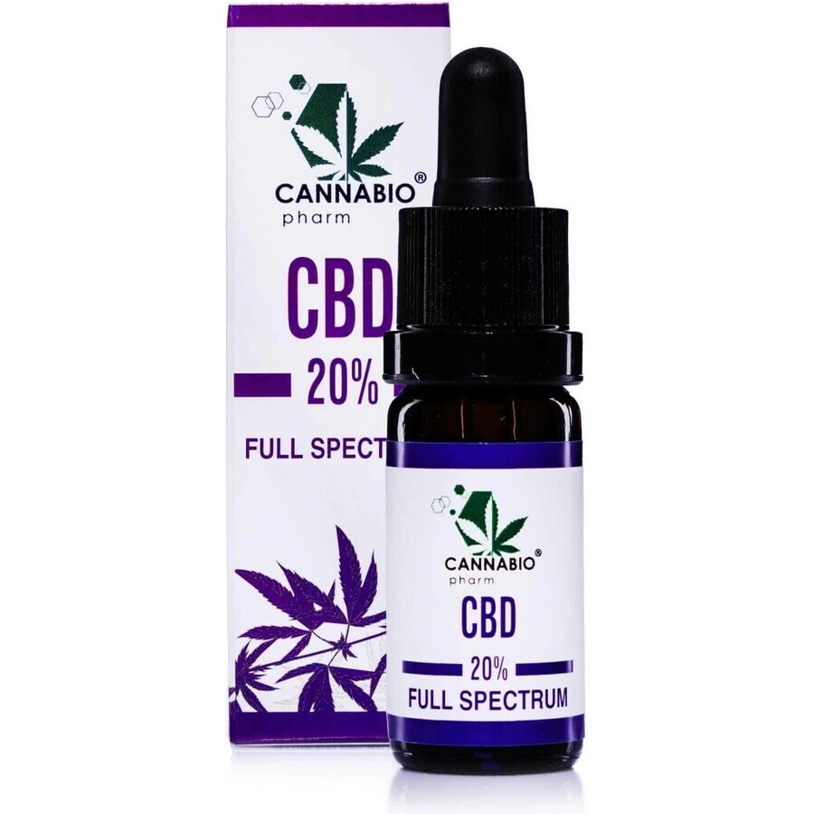 CANNABIOpharm CBD 20% FULL SPECTRUM 1×10 ml, ulei CBD