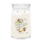 Yankee Candle - Vela perfumada grande Signature Vainilla Dulce Horchata 1×567g, vela perfumada