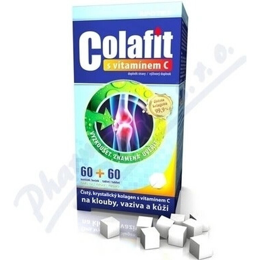 COLAFIT con vitamina C 1×1 set, cubetti 60 pz + tbl 60 pz