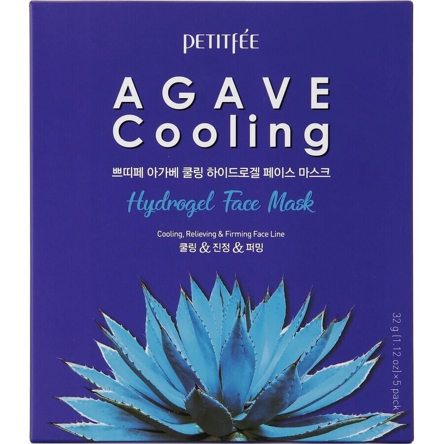 Petitfee & Koelf Refreshing hydrogel face mask with agave 32 g * 5 sheets 1×32 g * 5 sheets