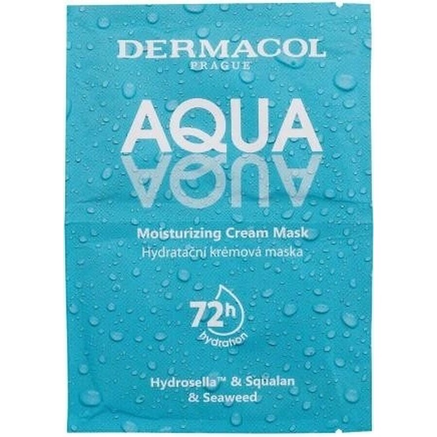 Dermacol AQUA aqua mască de față hidratantă 1×8ml, mască de față hidratantă