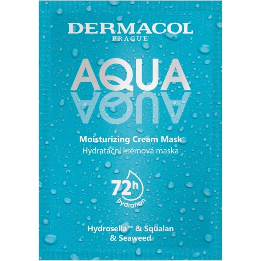 Dermacol AQUA aqua mască de față hidratantă 1×8ml, mască de față hidratantă