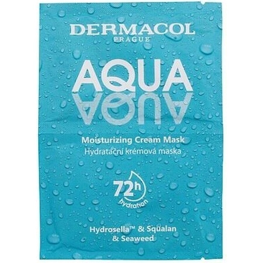 Dermacol AQUA aqua mască de față hidratantă 1×8ml, mască de față hidratantă