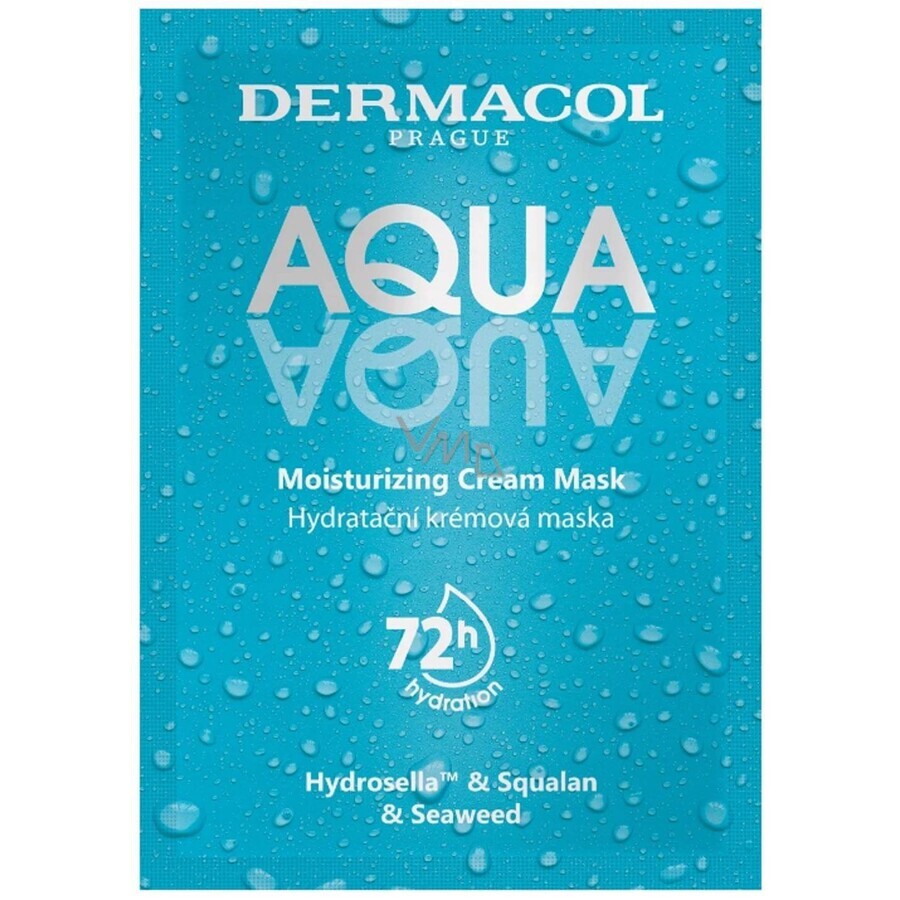 Dermacol AQUA aqua mască de față hidratantă 1×8ml, mască de față hidratantă