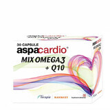 Aspacardio Mix Omega3 + Q10, 30 capsules, Therapy