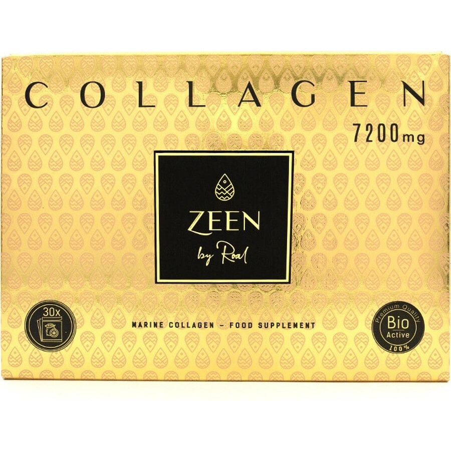 ZEEN by Roal COLLAGEN 30×7200 mg, pliculețe cu aromă de lămâie