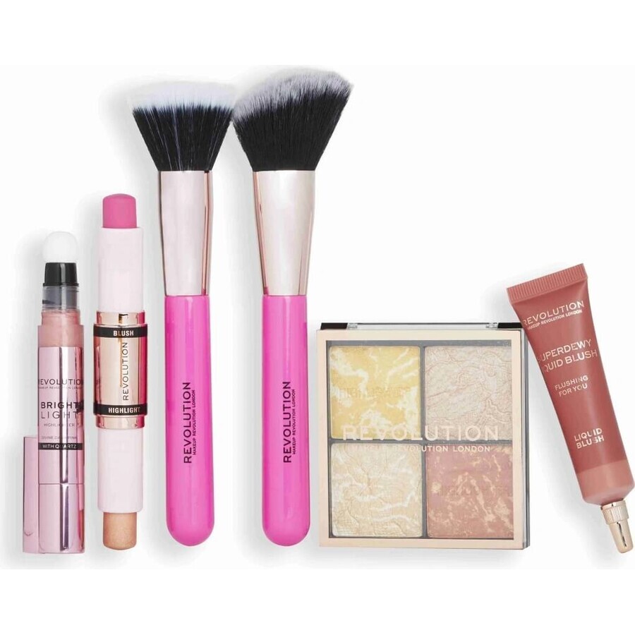 Revolution, Blush & Glow 1×1 set, set regalo