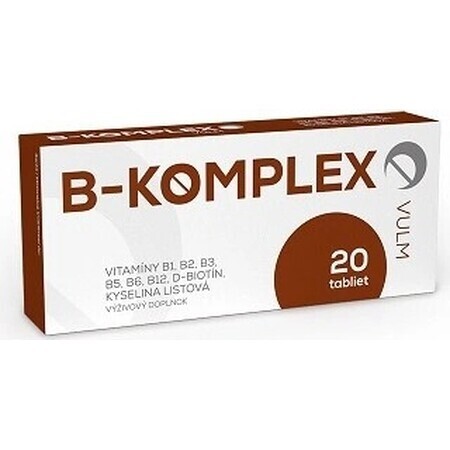 VULM B-KOMPLEX 1×20 tbl, supliment alimentar