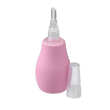 Aspirador nasal con punta de silicona, +0 meses , Rosa, Babyono