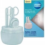 Canpol babies Set per la cura delle unghie del bambino / blu 1×1pz, set per unghie