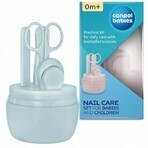 Canpol babies Set per la cura delle unghie del bambino / blu 1×1pz, set per unghie