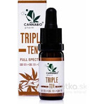 CANNABIOpharm TRIPLE TEN- CBD 10%-CBG 10%-CBN 10% 1×10 ml, ulei care conține CBD, CBG și CBN