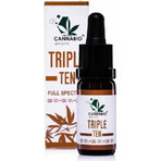 CANNABIOpharm TRIPLE TEN- CBD 10%-CBG 10%-CBN 10% 1×10 ml, ulei care conține CBD, CBG și CBN