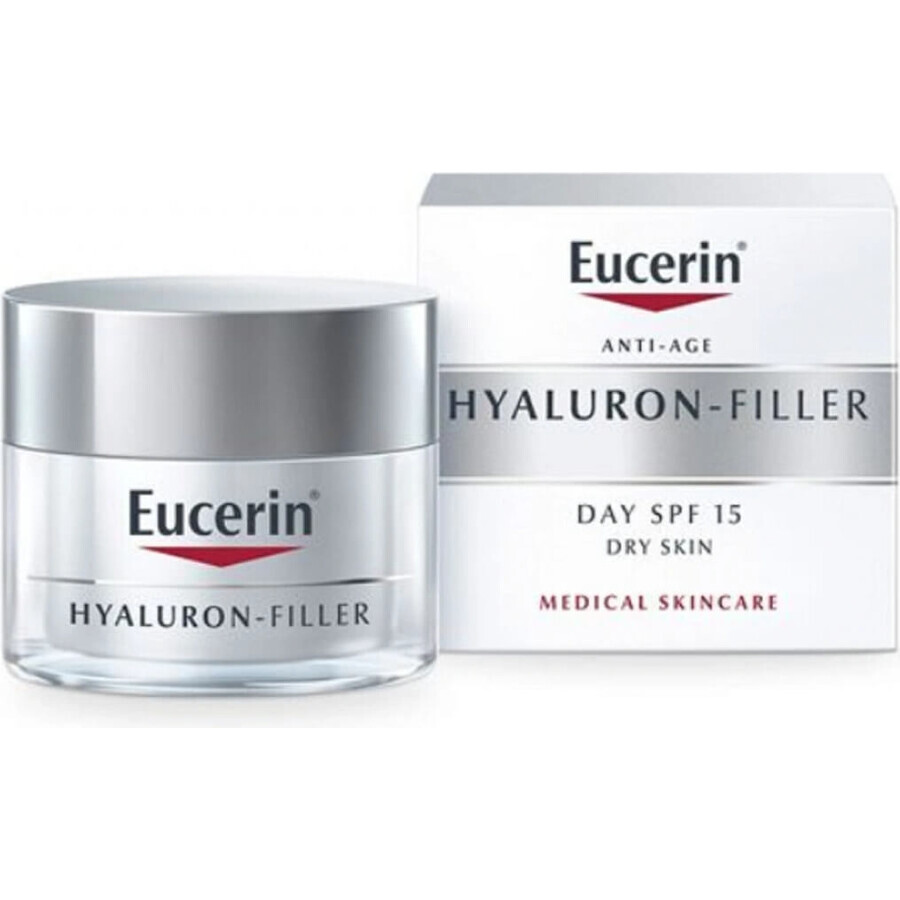 Eucerin HYALURON-FILLER crema de día antiarrugas 1×50 ml, crema para piel seca