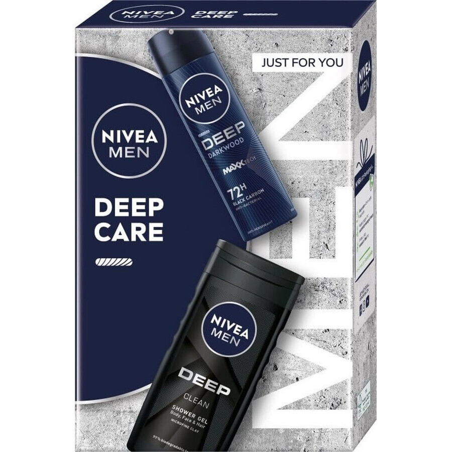 NIVEA MEN BOX DEEP DEO DEEP DEODOR 1×1 pz, confezione regalo