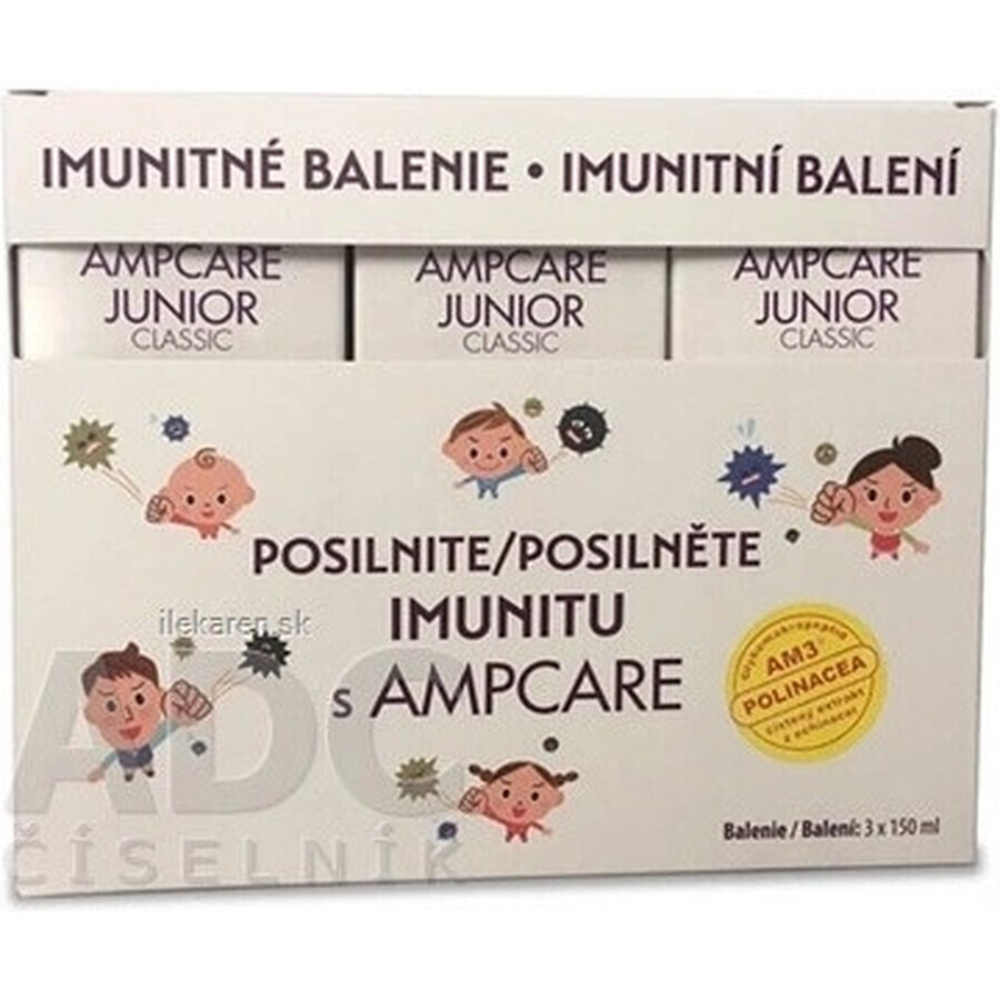 AMPCARE JUNIOR JUNIOR CLASSIC IMUNITY PACKAGE 3×150 ml, Sirup