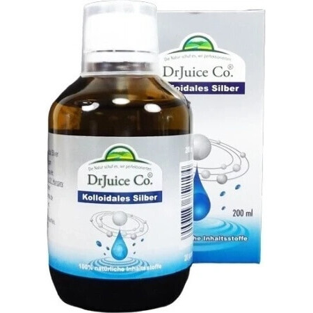 DrJuice Silver Colloid 1×200 ml, colloidal silver