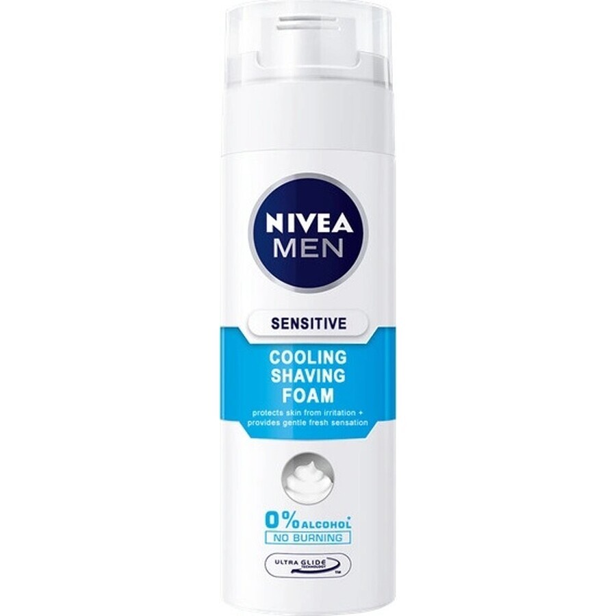 NIVEA MEN Sensitive Cooling 1×200 ml schiuma da barba