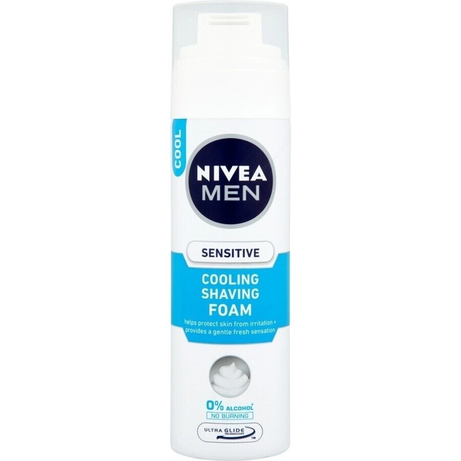 NIVEA MEN Sensitive Cooling 1×200 ml schiuma da barba