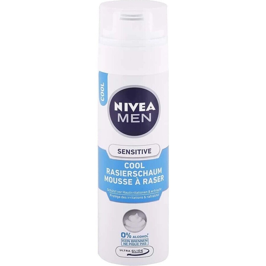 NIVEA MEN Sensitive Cooling 1×200 ml schiuma da barba