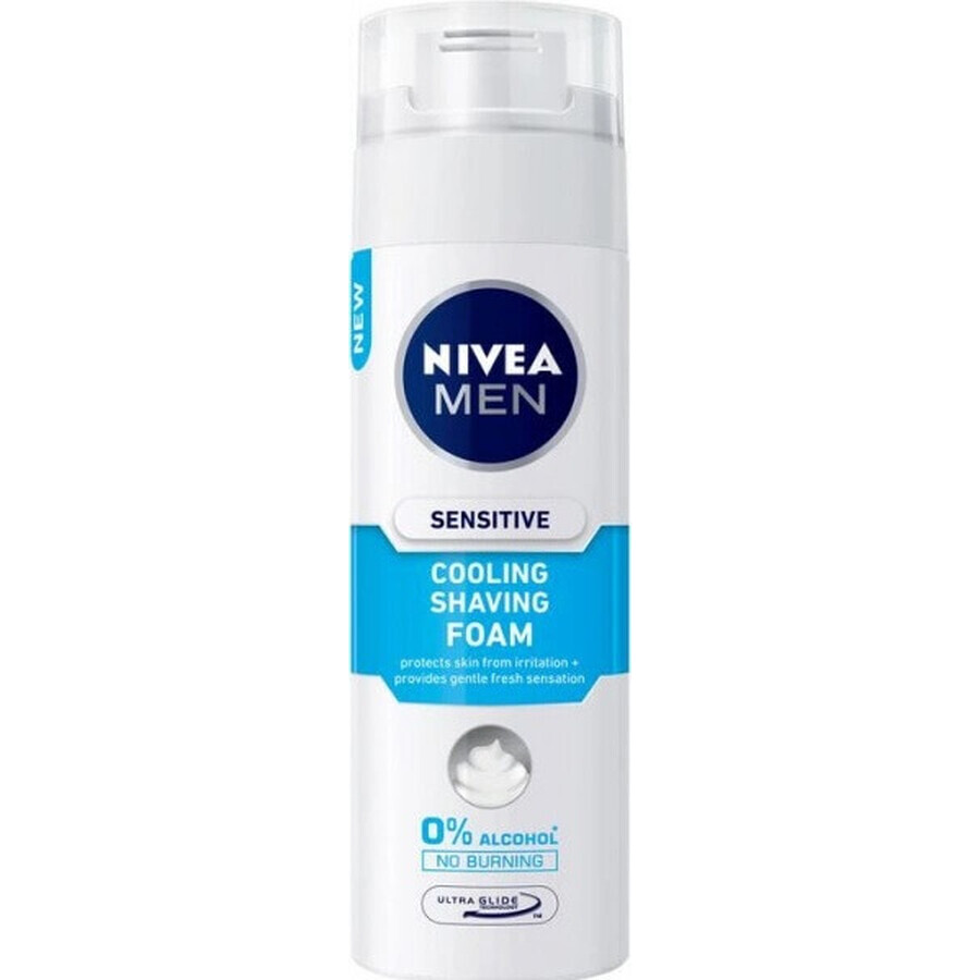 NIVEA MEN Sensitive Cooling 1×200 ml schiuma da barba