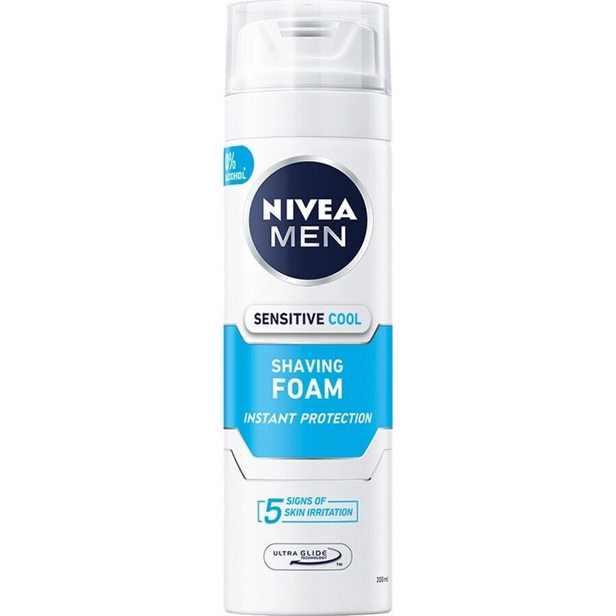 NIVEA MEN Sensitive Cooling 1×200 ml schiuma da barba