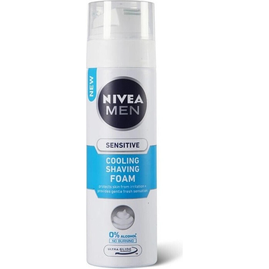 NIVEA MEN Sensitive Cooling 1×200 ml schiuma da barba