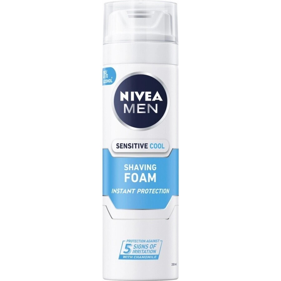 NIVEA MEN Sensitive Cooling 1×200 ml schiuma da barba