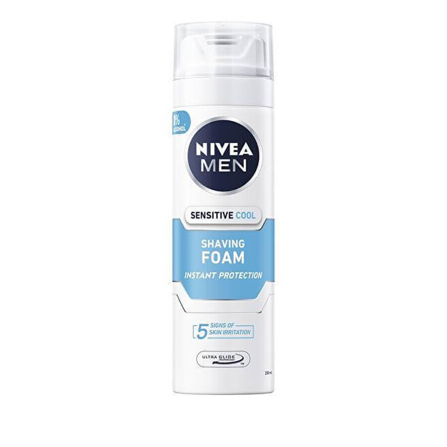 NIVEA MEN Sensitive Cooling 1×200 ml schiuma da barba