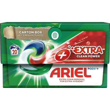 Ariel All-in-1 PODS All-in-1 PODS Extra Clean, Capsule Gel Lavaggio, 20 lavaggi 1×20pz, Capsule Gel Lavaggio