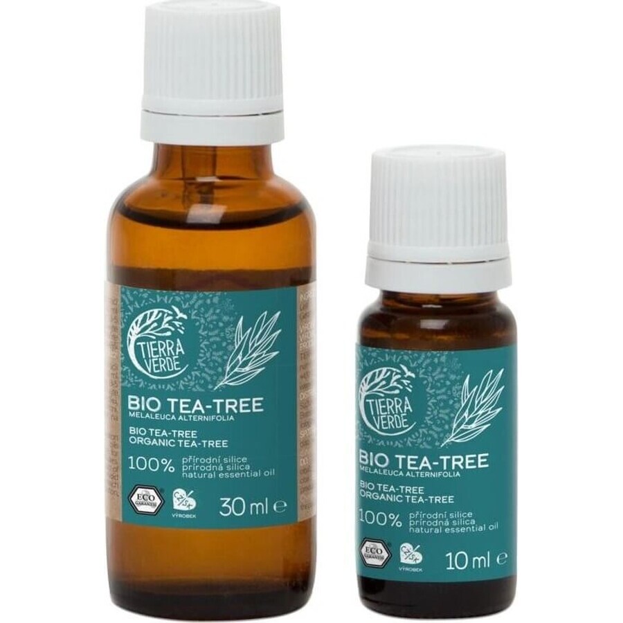 Tierra Verde Tea Tree Olio Essenziale Biologico 30ml 1×1 pz, olio