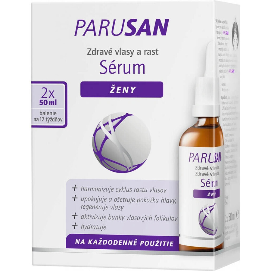 PARUSAN Siero per capelli sani e crescita 2×50 ml, siero per capelli