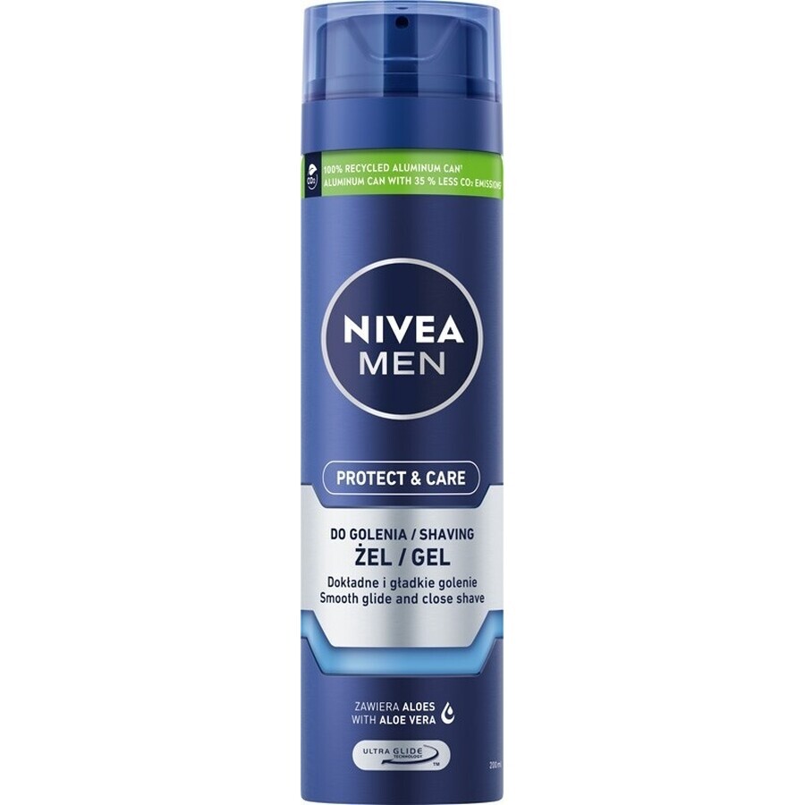 NIVEA MEN Gel de Afeitado Original 1×200 ml, gel