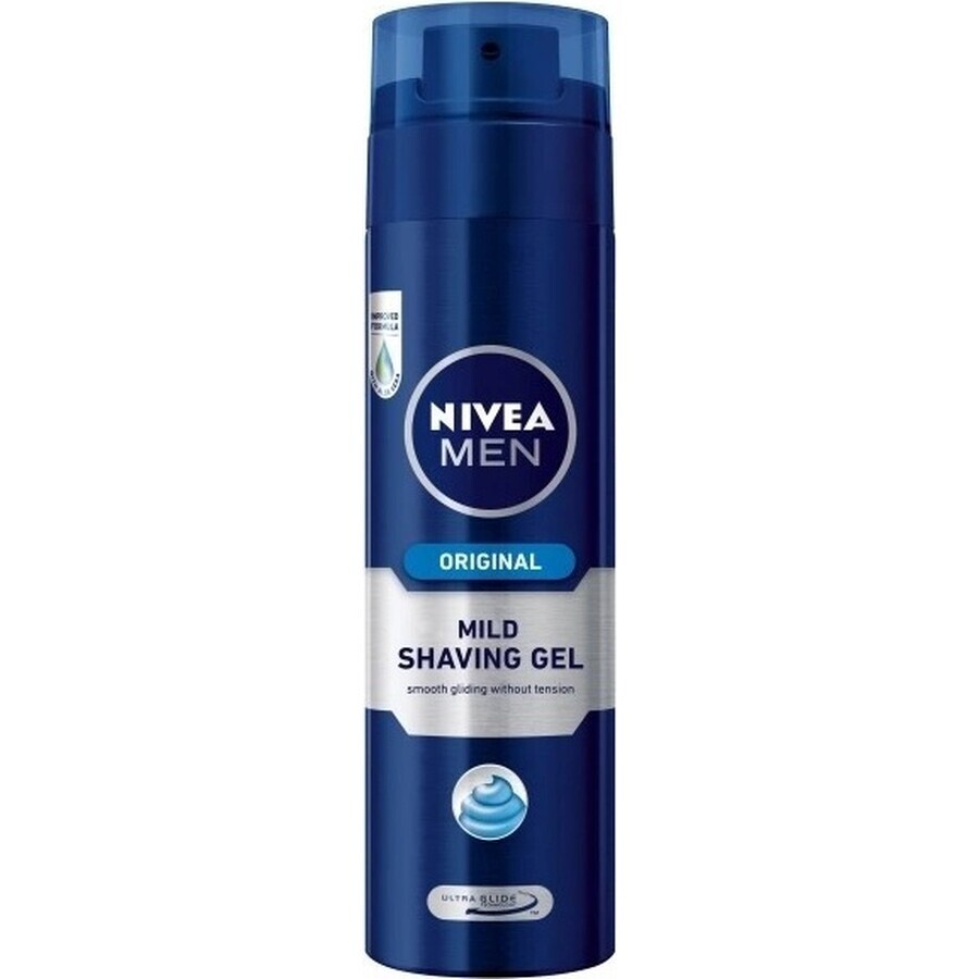 NIVEA MEN Gel de Afeitado Original 1×200 ml, gel