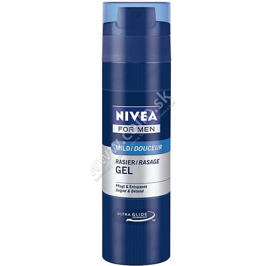 NIVEA MEN Gel de Afeitado Original 1×200 ml, gel