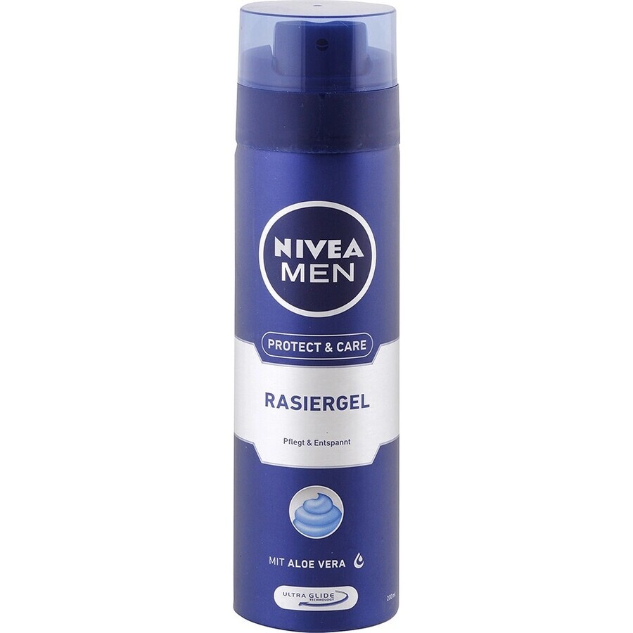 NIVEA MEN Gel de Afeitado Original 1×200 ml, gel