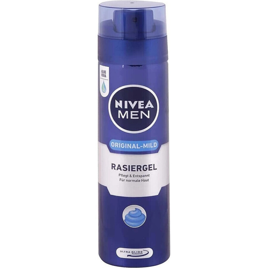 NIVEA MEN Gel de Afeitado Original 1×200 ml, gel