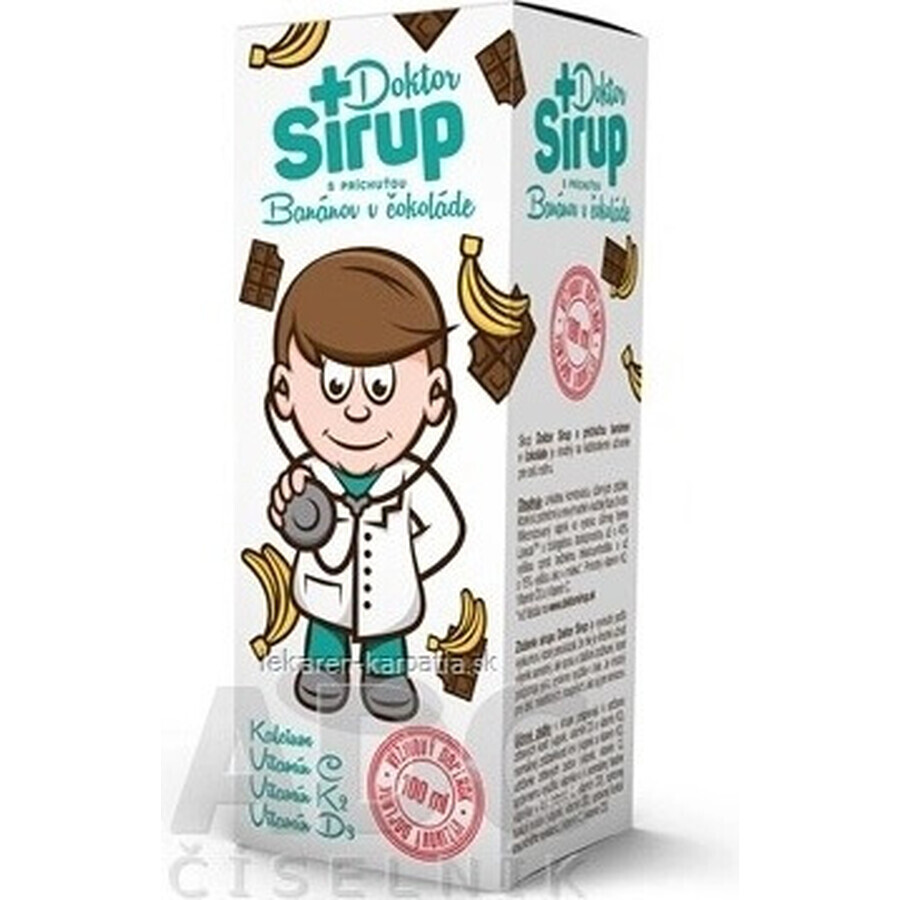 Doctor Syrup sciroppo di calcio 1×100 ml, gusto cioccolato e banana