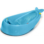 SKIP HOP Badewanne mit ergonomischer Auflage Moby 3-Phasen Moby blau 1×1 St., 2 ergonomische Positionen