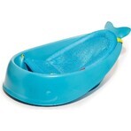 SKIP HOP Badewanne mit ergonomischer Auflage Moby 3-Phasen Moby blau 1×1 St., 2 ergonomische Positionen