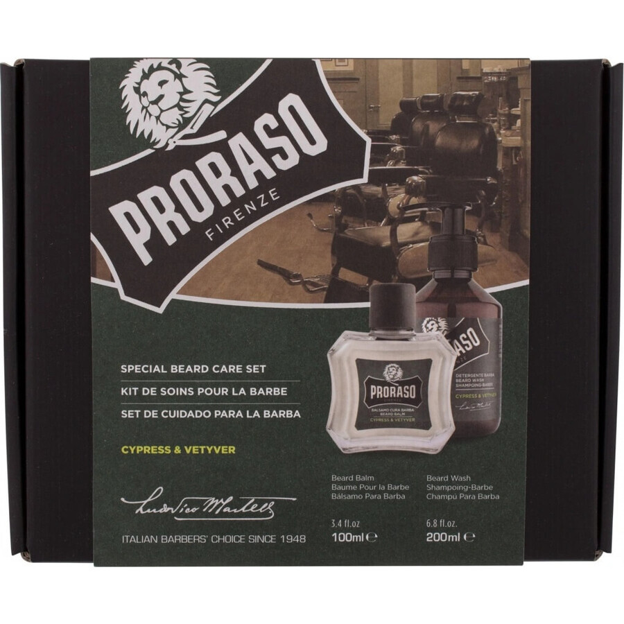 Proraso Duo Cypress&Vetyver Shp For Brad+Balm 1pc 1×1 pcs