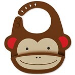 Zoo Silicone Bib Monkey 6m+ 1×1 pcs, bib