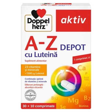 A-Z Depot con luteina, 30 capsule+10 capsule, Doppelherz