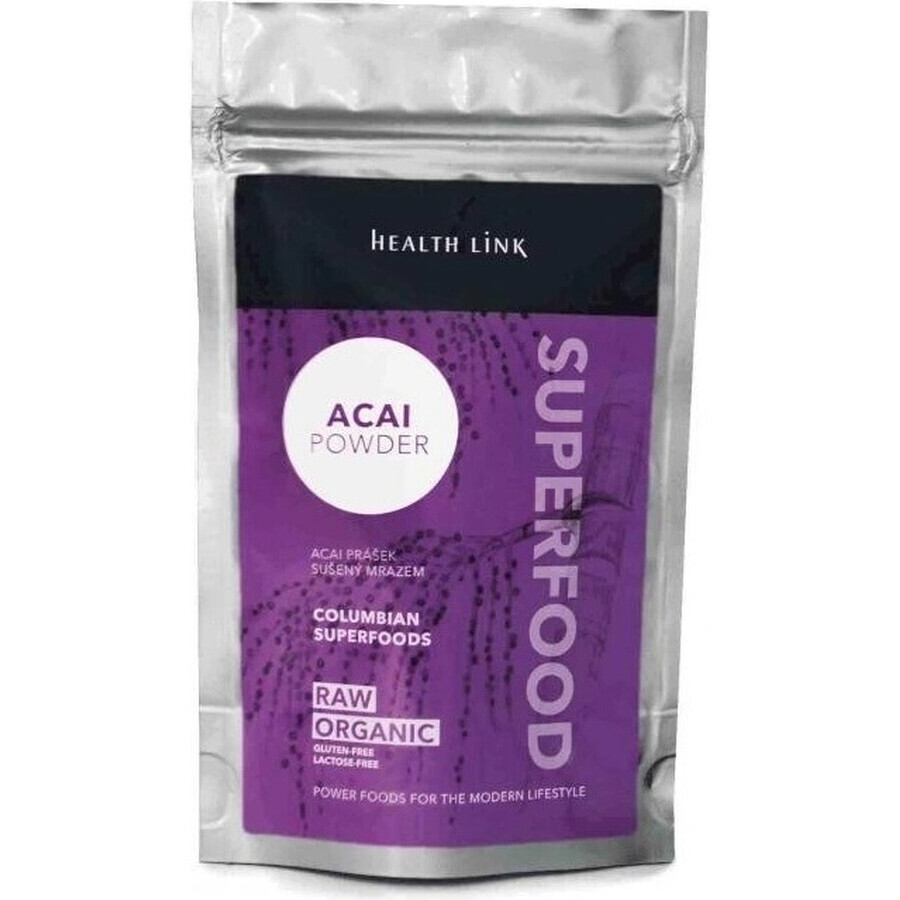 Health link BIO Acai Pulver 1×80g, natürlicher Geschmack