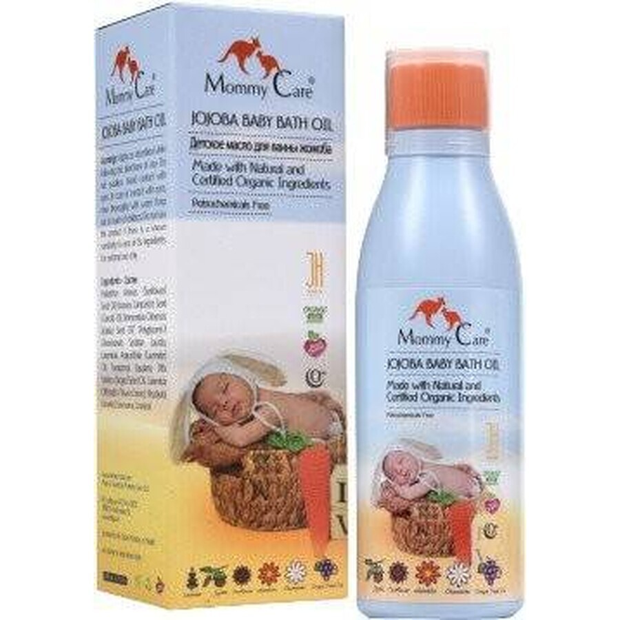 Mommy Care - Olio da bagno per bambini di jojoba 200 ml 1×200 ml 1×200 ml, olio da bagno