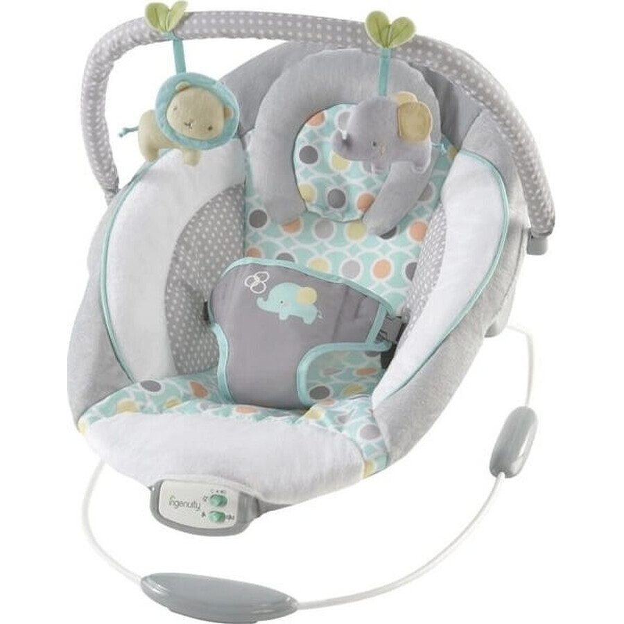 Ingenuity - Lettino vibrante Morrison 1×1 con melodia Morrison, lettino per bambini, fino a 9 kg