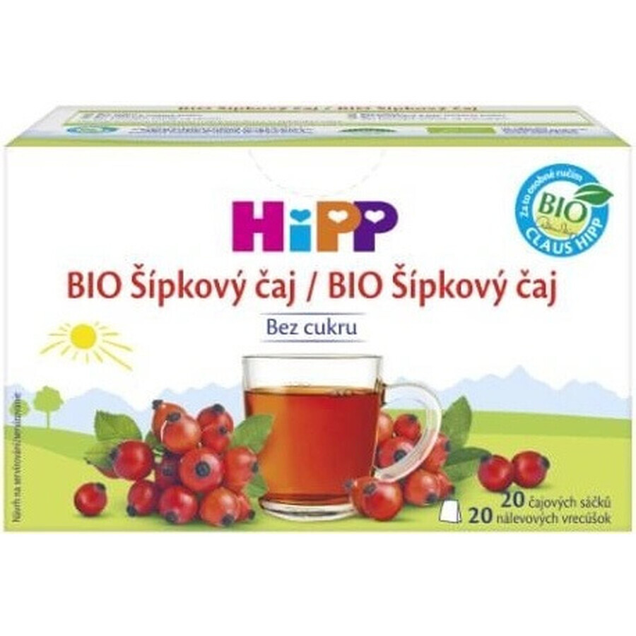 HiPP Organic Fruit Tea 20×2 g, thé aux fruits